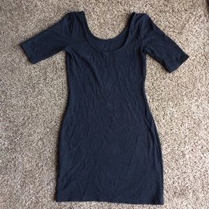 H and M black dress